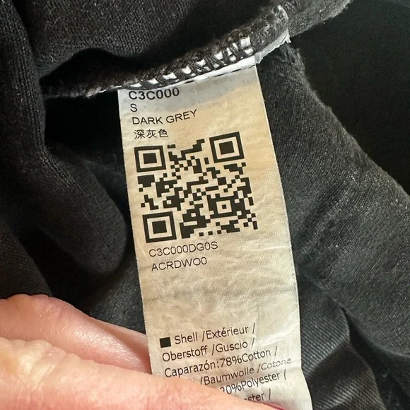 Women's Black:Dark Gray  Distressed Denim Overalls Size Small NWOT - Picture 4 of 4